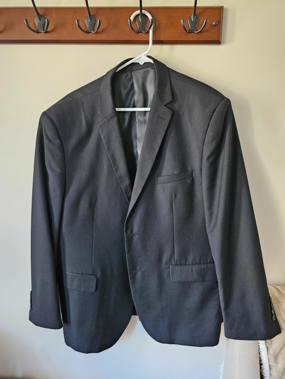 Alain Dupetit Black Suit Jacket & Dress Pants Set – 46S / 40W